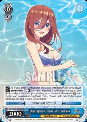 Quintuplicate Trails, Miku Nakano