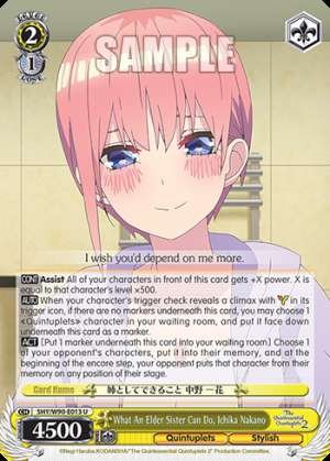 What An Elder Sister Can Do, Ichika Nakano