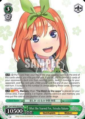 What She Yearned For, Yotsuba Nakano
