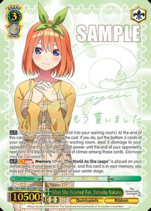 What She Yearned For, Yotsuba Nakano