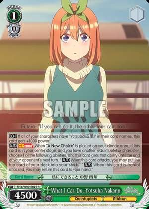 What I Can Do, Yotsuba Nakano