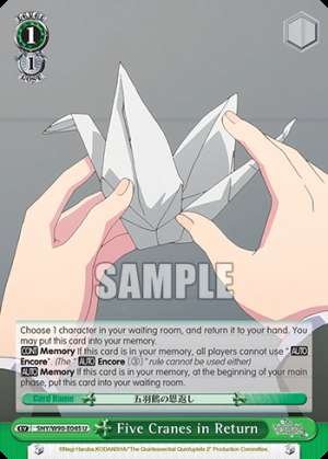 Five Cranes in Return