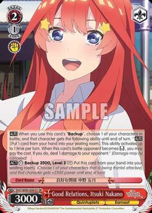 Good Relations, Itsuki Nakano