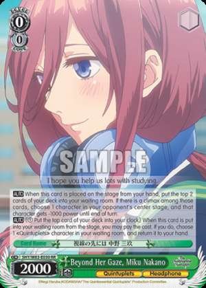 Beyond Her Gaze, Miku Nakano
