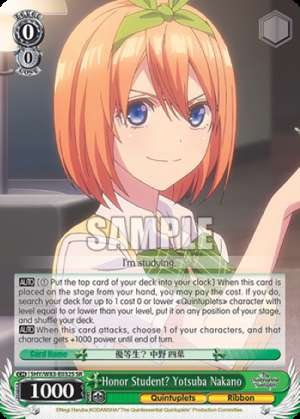 Honor Student? Yotsuba Nakano