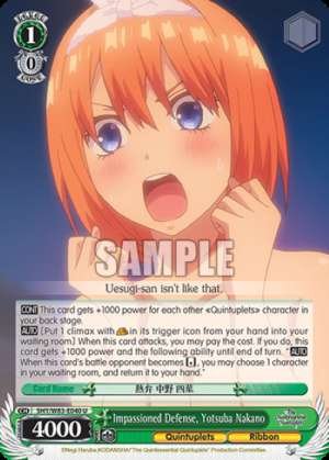 Impassioned Defense, Yotsuba Nakano