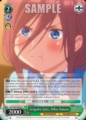 Sengoku Quiz, Miku Nakano