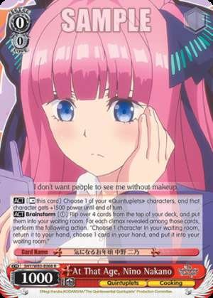 At That Age, Nino Nakano