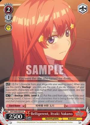Belligerent, Itsuki Nakano