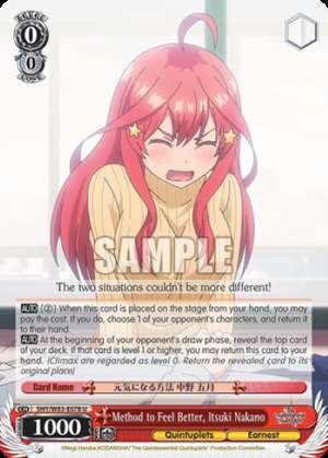 Method to Feel Better, Itsuki Nakano