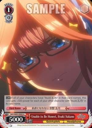 Unable to Be Honest, Itsuki Nakano
