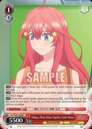 Taking a Photo Sticker Together, Itsuki Nakano