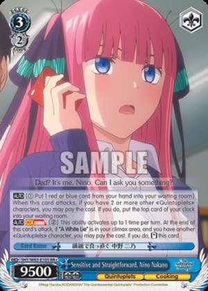 Sensitive and Straightforward, Nino Nakano