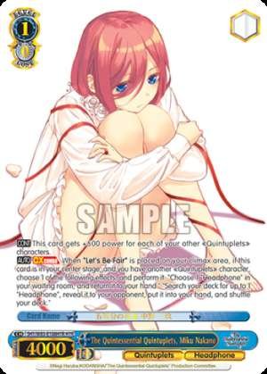 The Quintessential Quintuplets, Miku Nakano