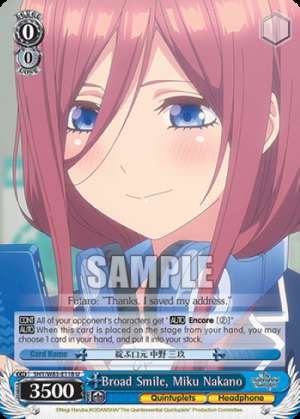 Broad Smile, Miku Nakano