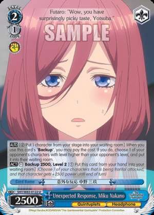 Unexpected Response, Miku Nakano