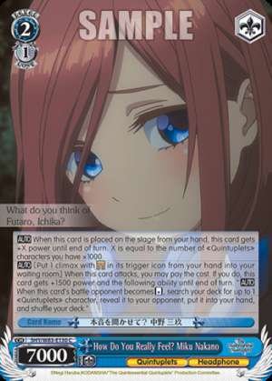How Do You Really Feel? Miku Nakano
