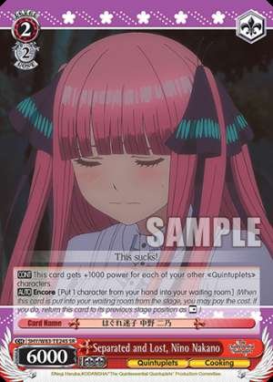 Separated and Lost, Nino Nakano