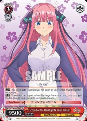 Second of the Quintuplets, Nino Nakano
