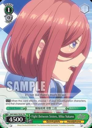 Fight Between Sisters, Miku Nakano
