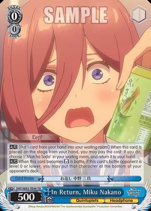 In Return, Miku Nakano