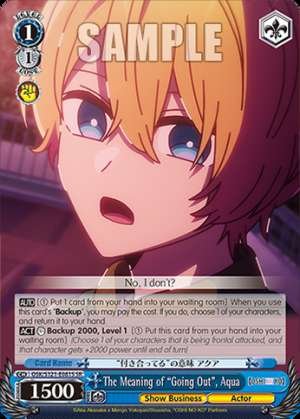 The Meaning of “Going Out”, Aqua