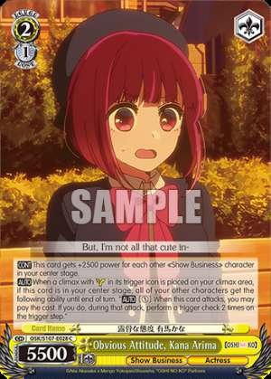 Obvious Attitude, Kana Arima