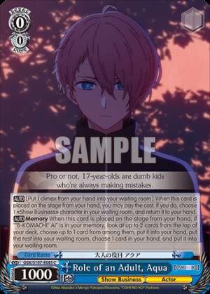 Role of an Adult, Aqua