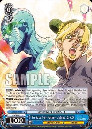 To Save Her Father, Jolyne & S.O
