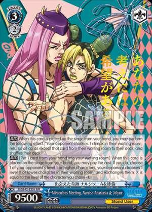 Miraculous Meeting, Narciso Anastasia & Jolyne