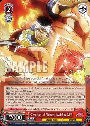 Creation of Flames, Avdol & M.R