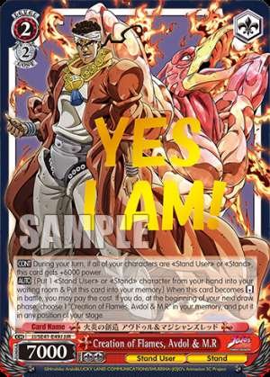 Creation of Flames, Avdol & M.R