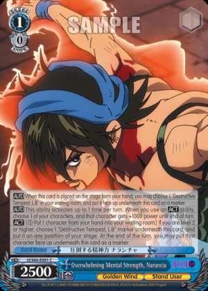 Overwhelming Mental Strength, Narancia
