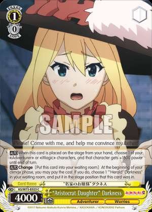 “Aristocrat Daughter” Darkness