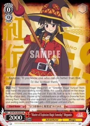 "Master of Explosion Magic Someday" Megumin