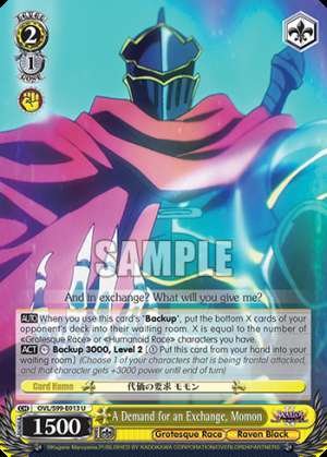 A Demand for an Exchange, Momon
