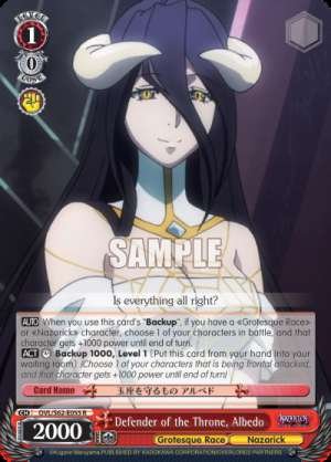 Defender of the Throne, Albedo