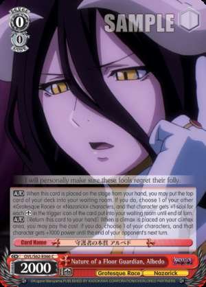 Nature of a Floor Guardian, Albedo