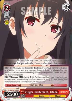Vulgar Incitement, Utaha