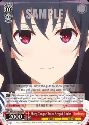 Sharp Tongue Trope Senpai, Utaha