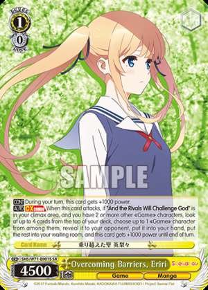 Overcoming Barriers, Eriri