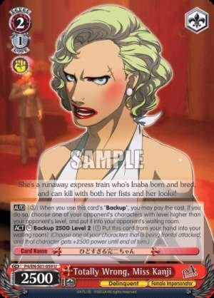 Totally Wrong, Miss Kanji