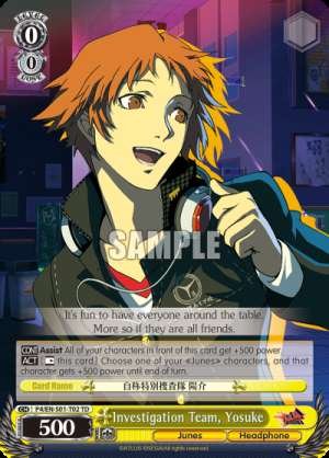 Investigation Team, Yosuke