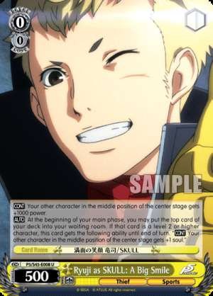 Ryuji as SKULL: A Big Smile