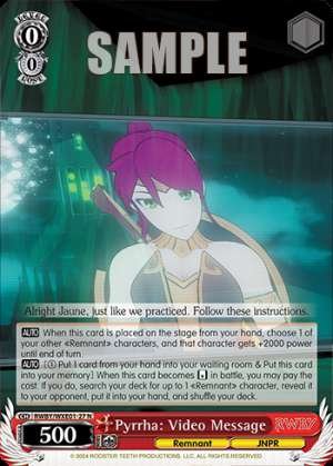 Pyrrha: Video Message