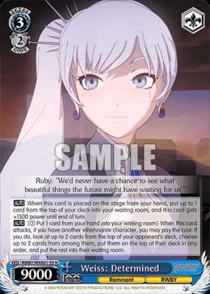 Weiss: Determined