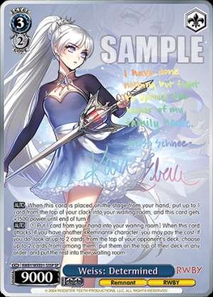 Weiss: Determined