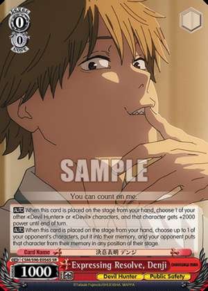 Expressing Resolve, Denji