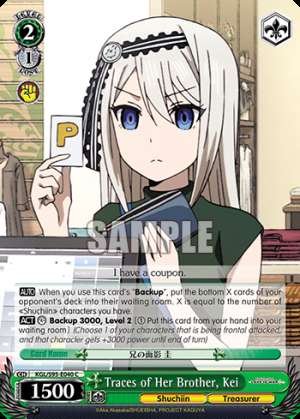 Traces of Her Brother, Kei