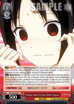 Perhaps Made For Each Other? Kaguya